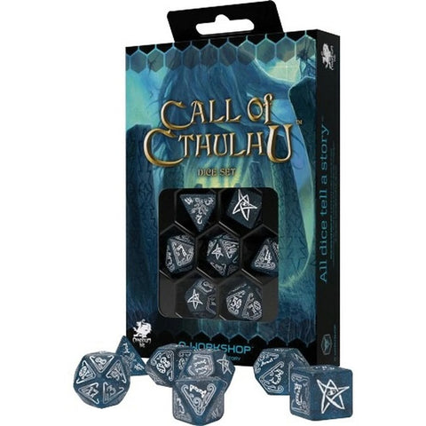Call of Cthulhu - Abyssal & White Dice Set