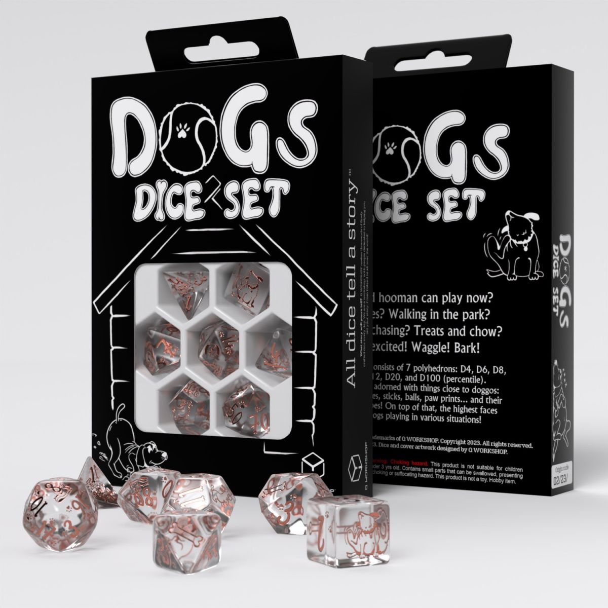 Dogs - Bubbles Dice Set