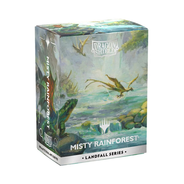 Dragon Shield Sleeves - Matte Dual – MTG Landall Series: Misty Rainforest (63x88mm)
