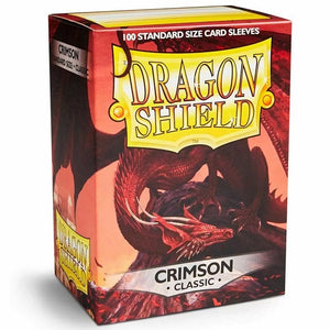 Dragon Shield Sleeves - Box 100 - Crimson (63x88mm)