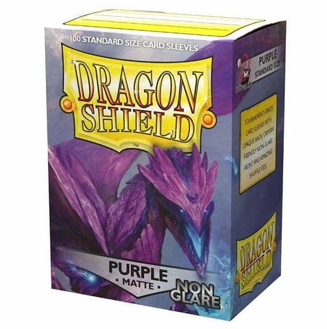 Dragon Shield Sleeves - Box 100 - Purple Matte Non-Glare (63x88mm)