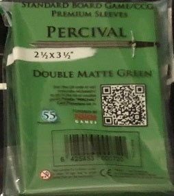 Paladin Card Sleeves - Percival Double Matte Green (63.5x89mm)