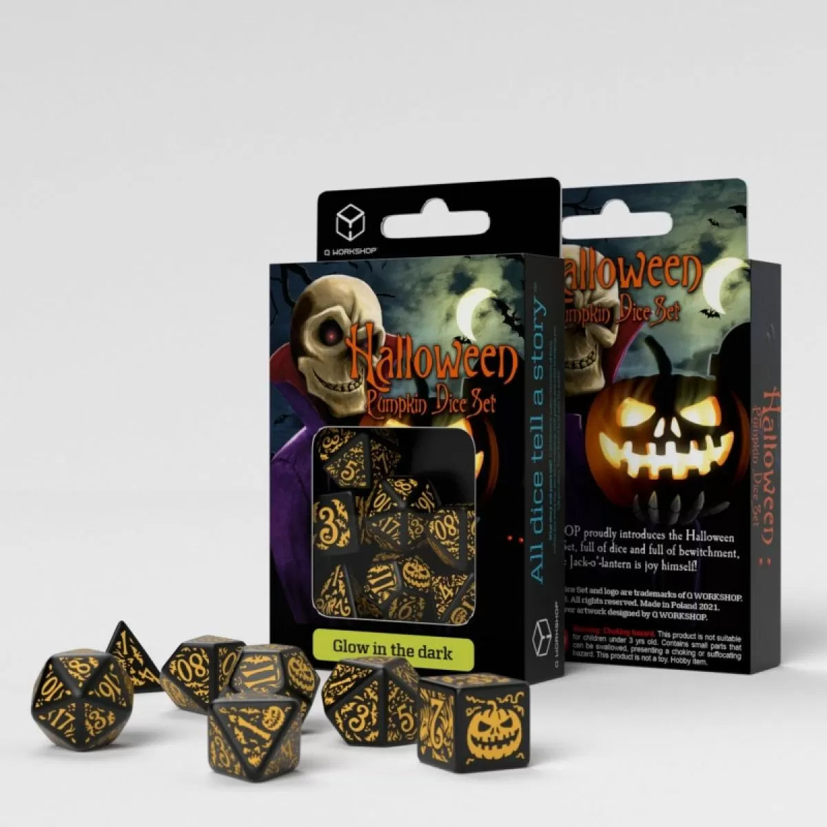 Halloween Pumpkin Dice Set